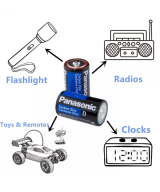 Bateria C 1.5V Alkalina Panasonic No Recargable