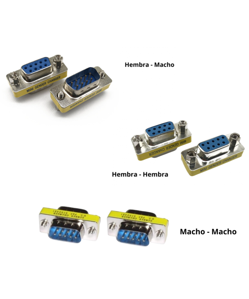 Adaptador DB9 HM-HH-MM