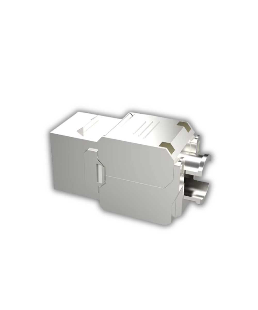 Conector hembra de red metalico blindado RJ45 CAT6A / cat 7