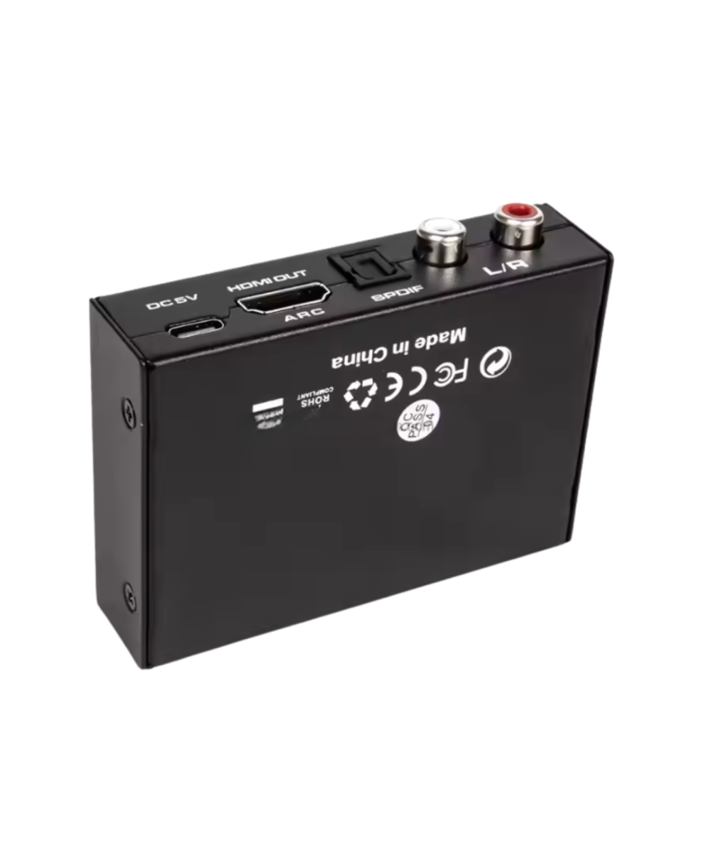 Separador de audio y video de HDMI a RCA/ HDMI/ Óptico