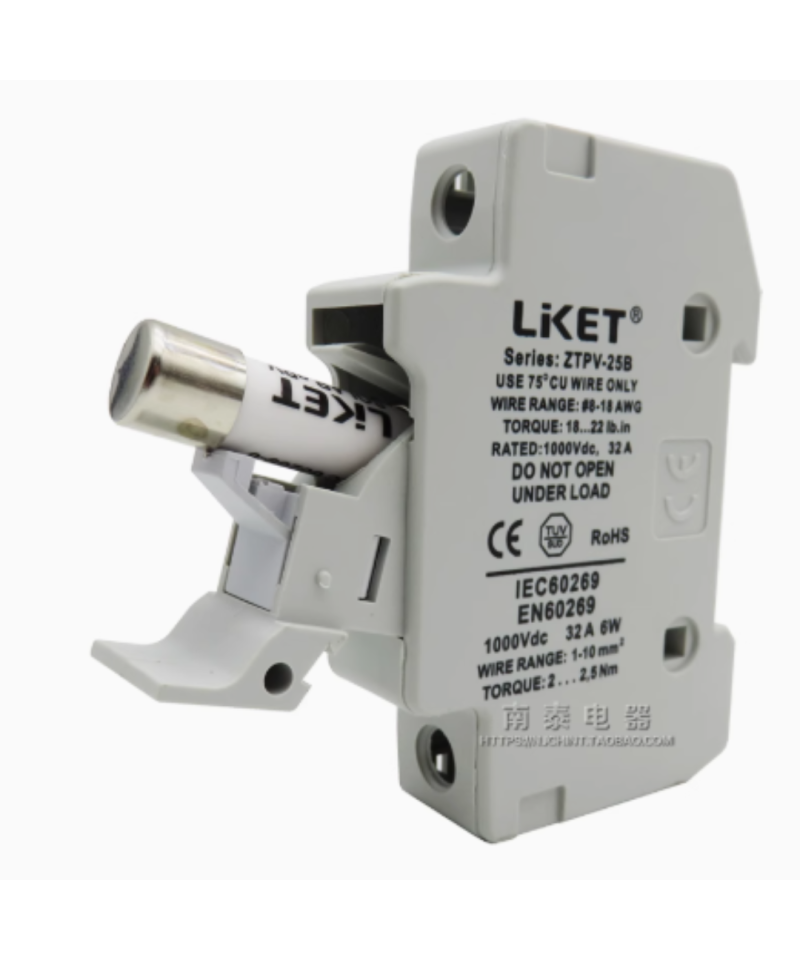 Contenedor para fusible fotovoltaico 10x38mm