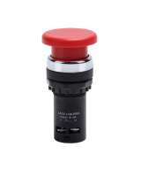 Boton industrial tipo hongo verde y rojo