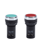 Push button  industrial verde y rojo