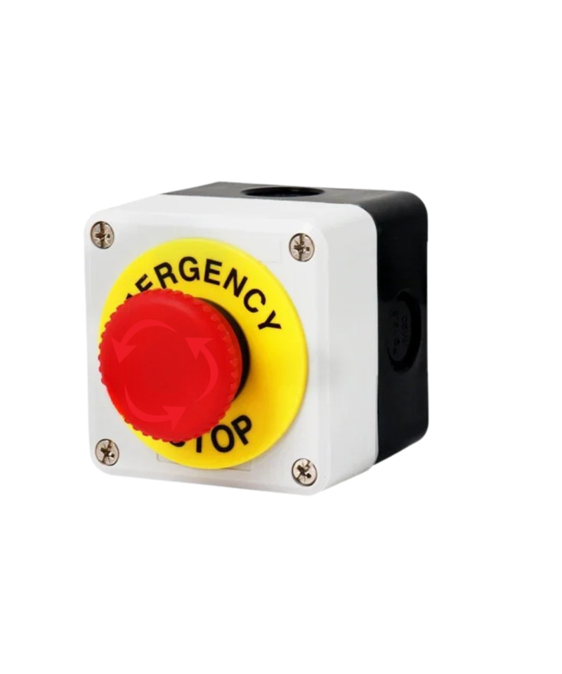 Boton de emergencia tipo hongo