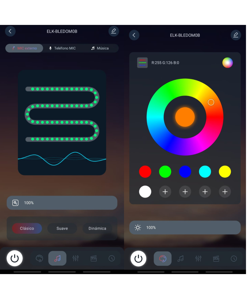 Tira de Luces LED RGB Bluetooth 5M