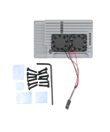 Contenedor metalico para raspberry pi 4 con dos ventiladoras