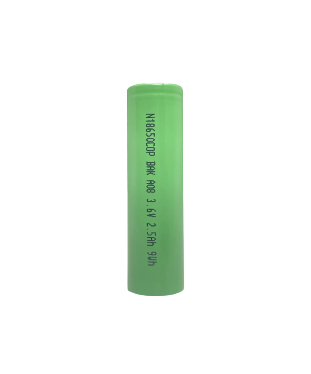 Bateria recargable BAK 18650 3.6V 2500mah 30A