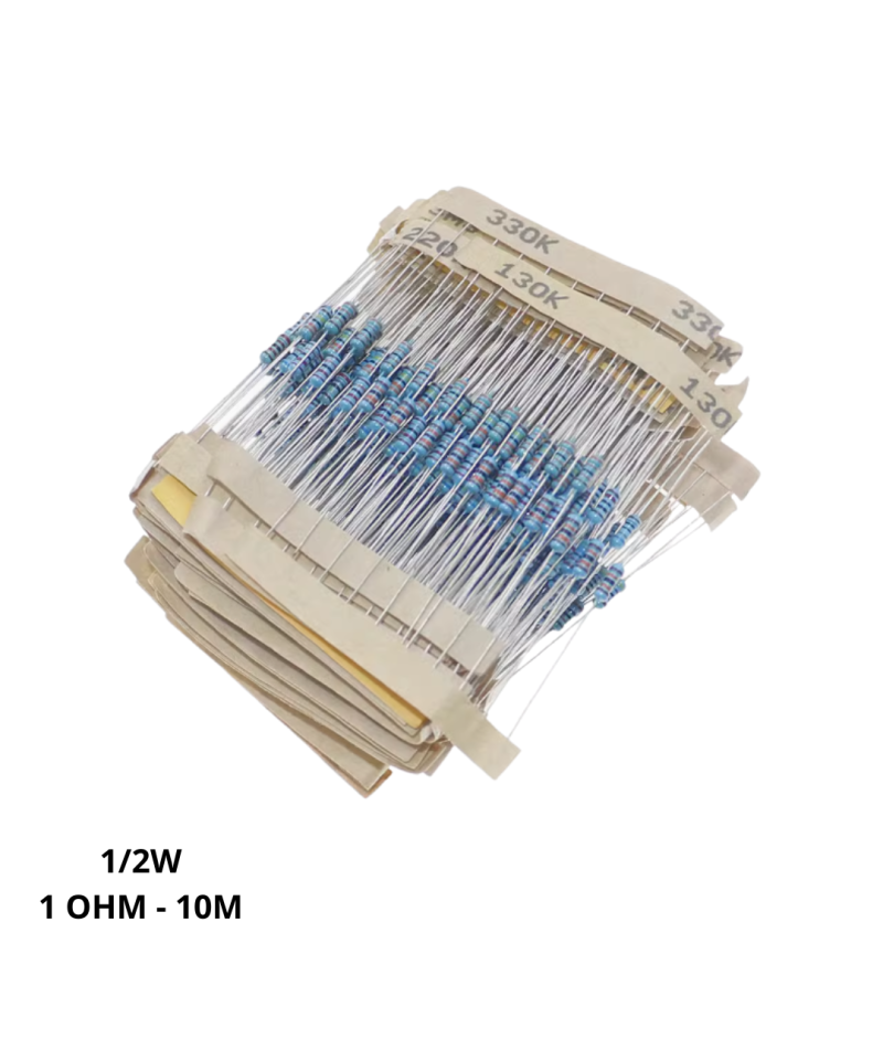 Resistencias 1 valor 1/2W, 5% (10 unidades)