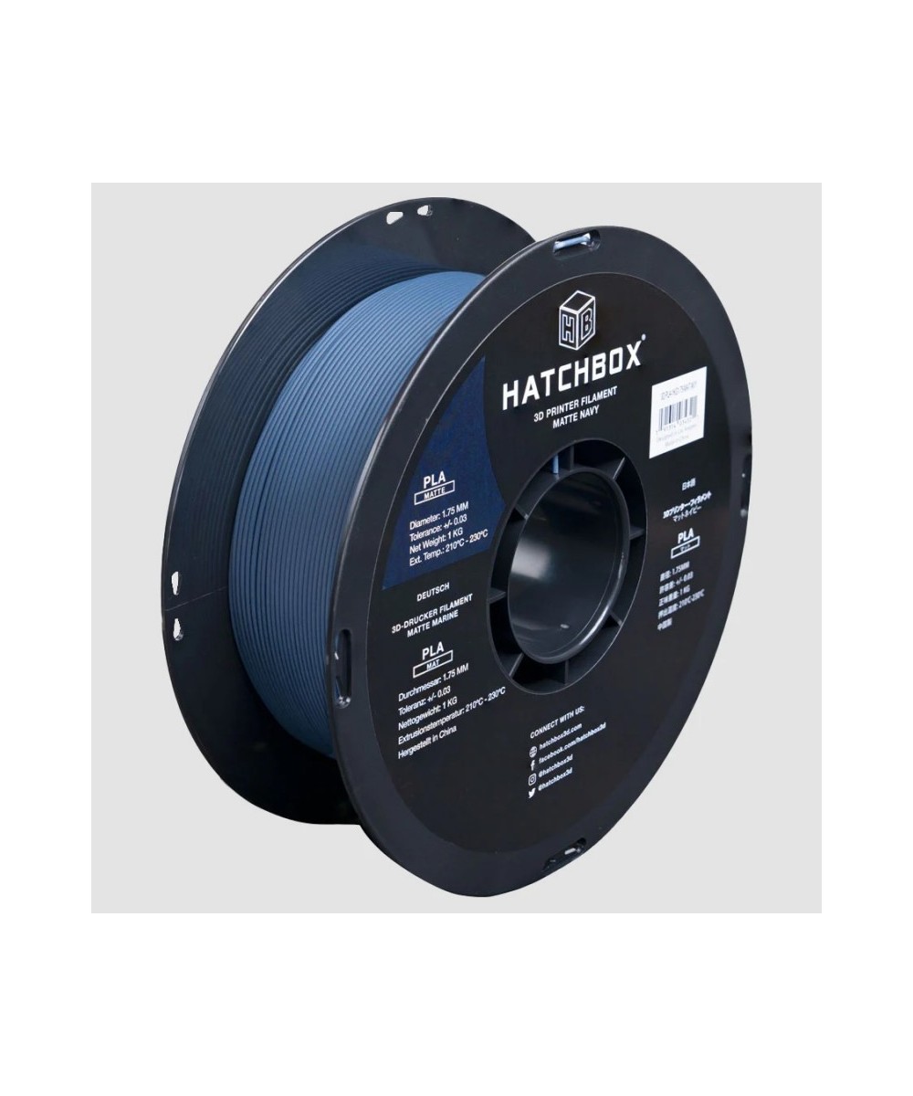Filamento PLA Matte Hatchbox 1.75mm 2.2 lb