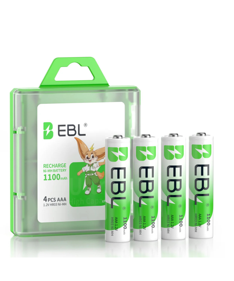 Baterías Recargables AAA 1100mAh EBL (4U)