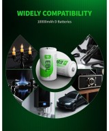 Bateria recargable tipo D de 1.2V EBL 10000mAh