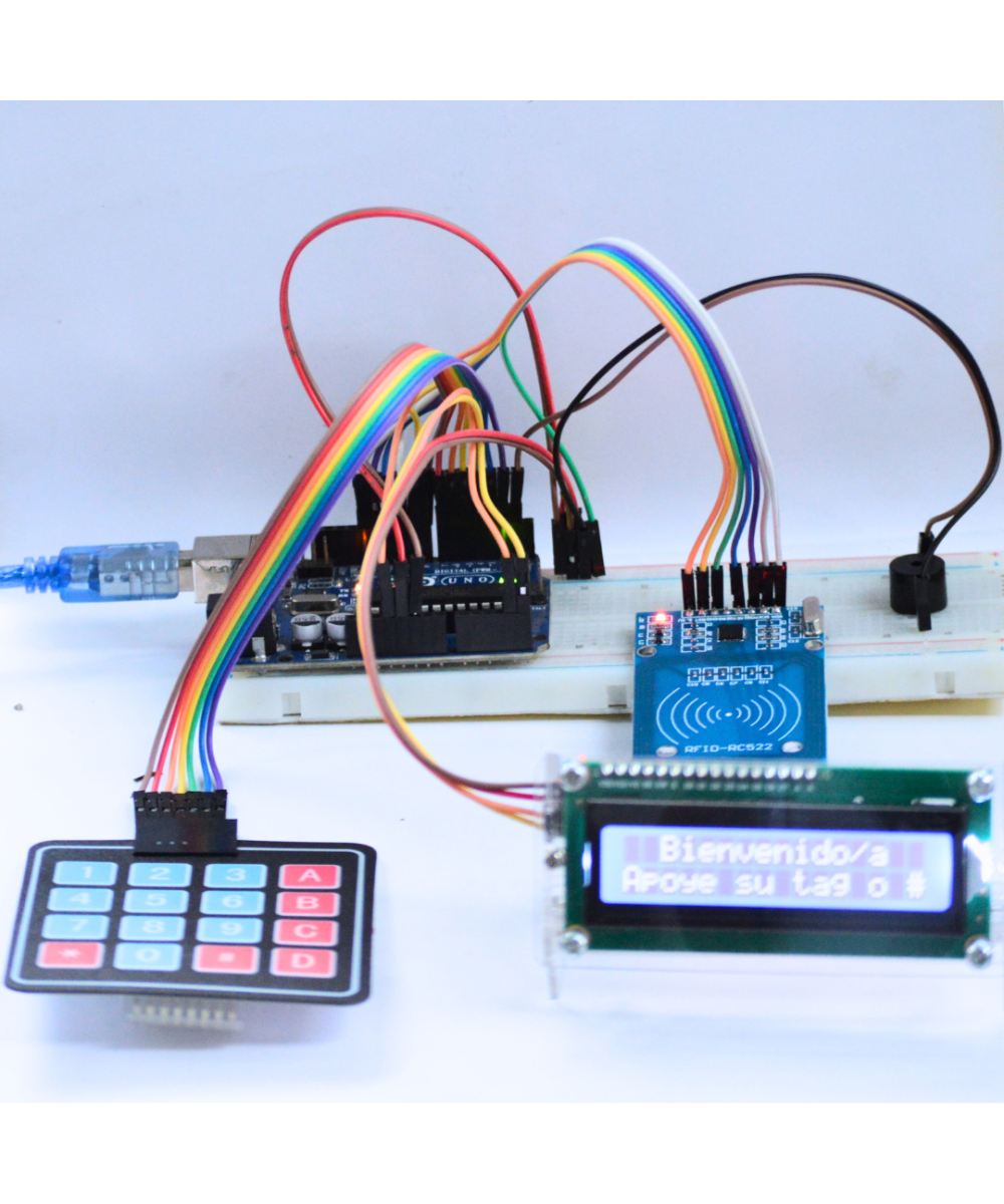 Control de Acceso RFID con teclado matricial
