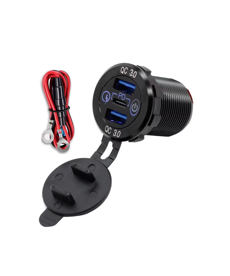 Enchufe Cargador de Coche Dual USB 12V-24V