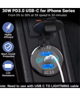 Enchufe Cargador de Coche Dual USB 12V-24V