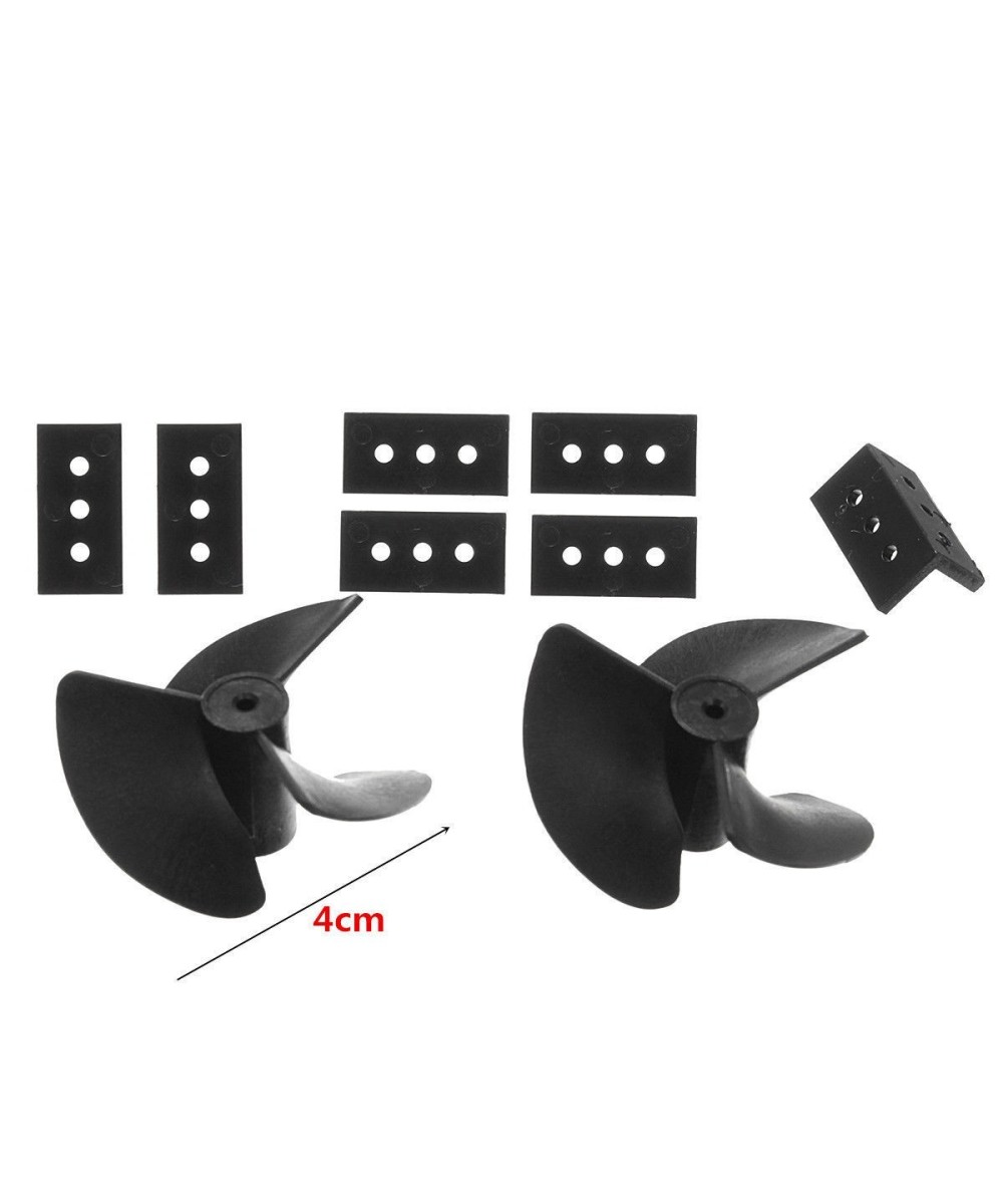 Par de motores y chassis para barco RC