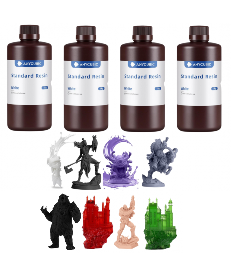 Resina UV ANYCUBIC 1000g para impresoras 3D Standard