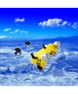 Par de motores y chassis para barco RC