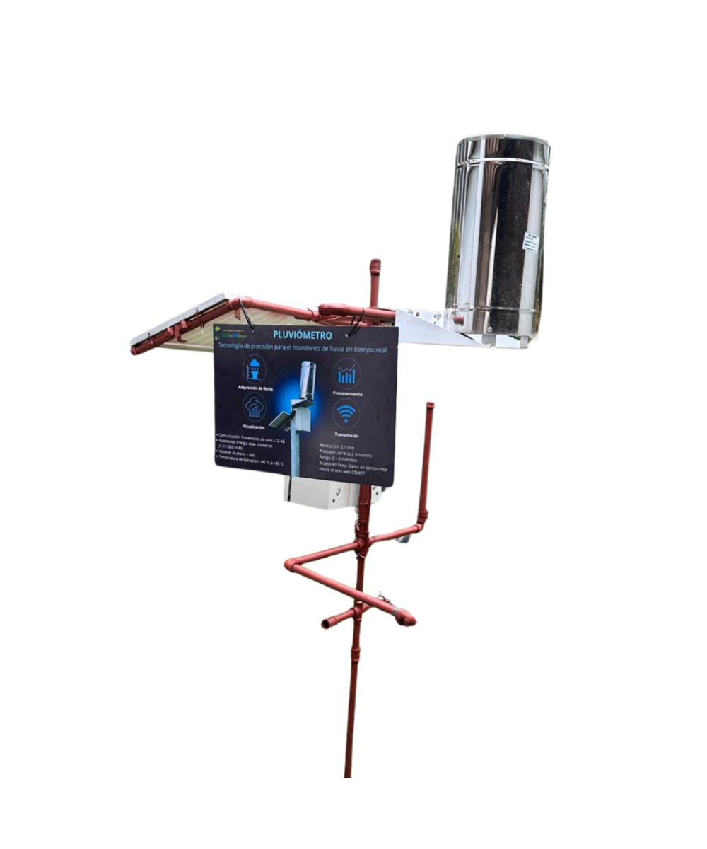 Sistema medidor de lluvia Pluviometro