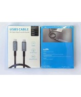 Cable USB5.0 USB-C a USB-C PD Thunderbolt 4 8K 80Gbps 240W 1.5M