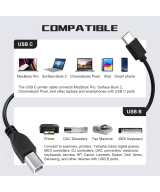 Cable de impresora USB-C a USB-B con interfaz MIDI 2M