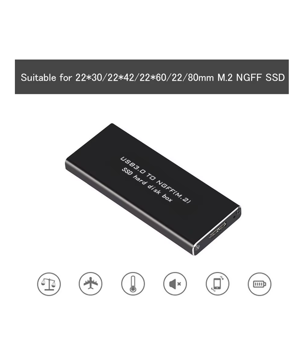 Adaptador para disco duro NGFF M.2 SATA SSD a USB 3.1 Tipo C, USB 3.0 a M.2 NGFF