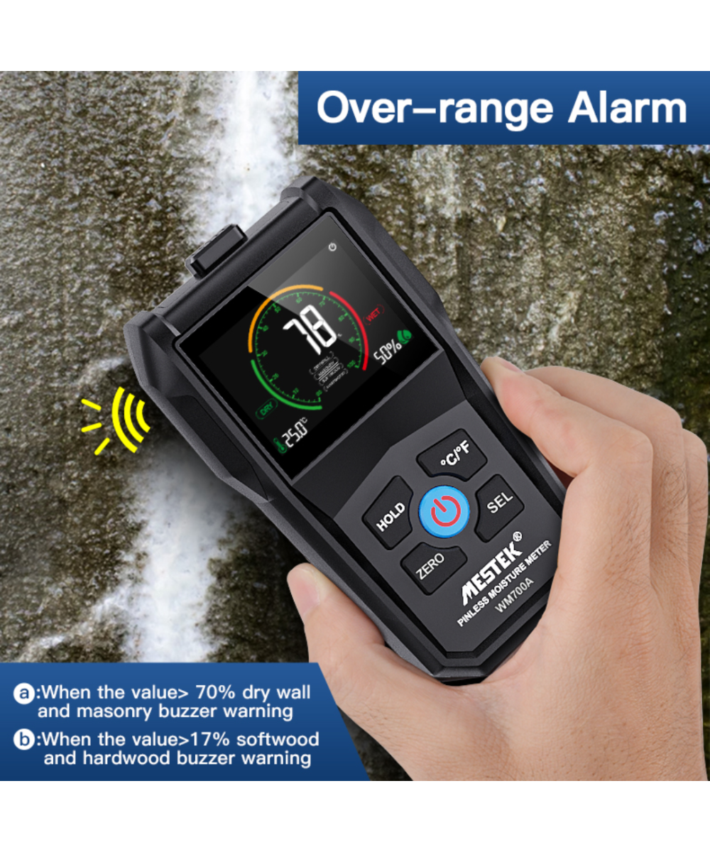 Medidor de humedad sin pines (Higrometro) Mestek WM700A