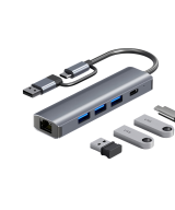 Adaptador de red y HUB RJ45 a USB / USB-C