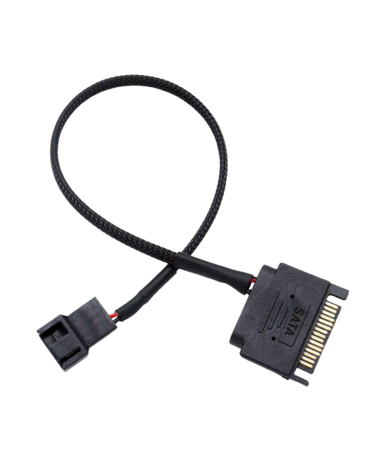 cable sata con conexion de ventilador SATA