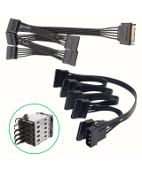 Cable divisor de alimentacion para disco duro Molex de 4 pines IDE a 4 SATA