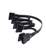 Cable divisor de alimentacion para disco duro Molex de 4 pines IDE a 4 SATA