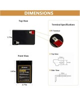 Bateria de lifePO4 recargable Nermak 6.4V 6AH 38.4WH