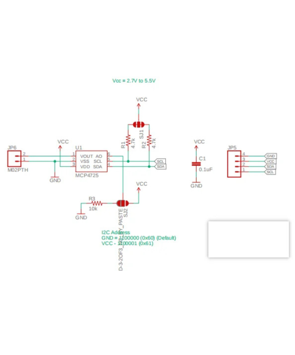 Modulo converso digital analogico DAC MCP4725