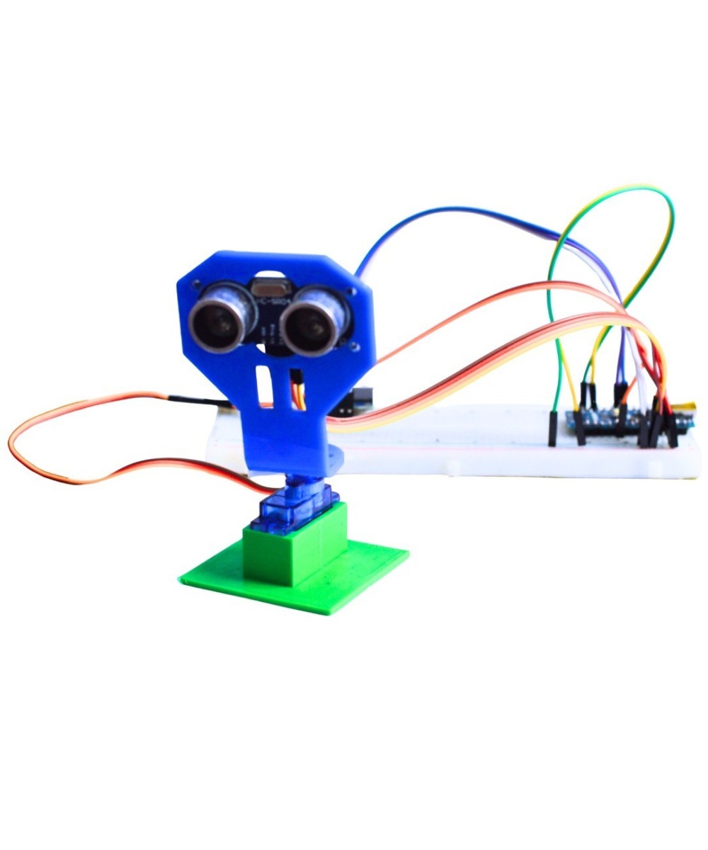 Proyecto Educativo Radar Ultrasonico con Monitor OLED 0.96" (DIY)