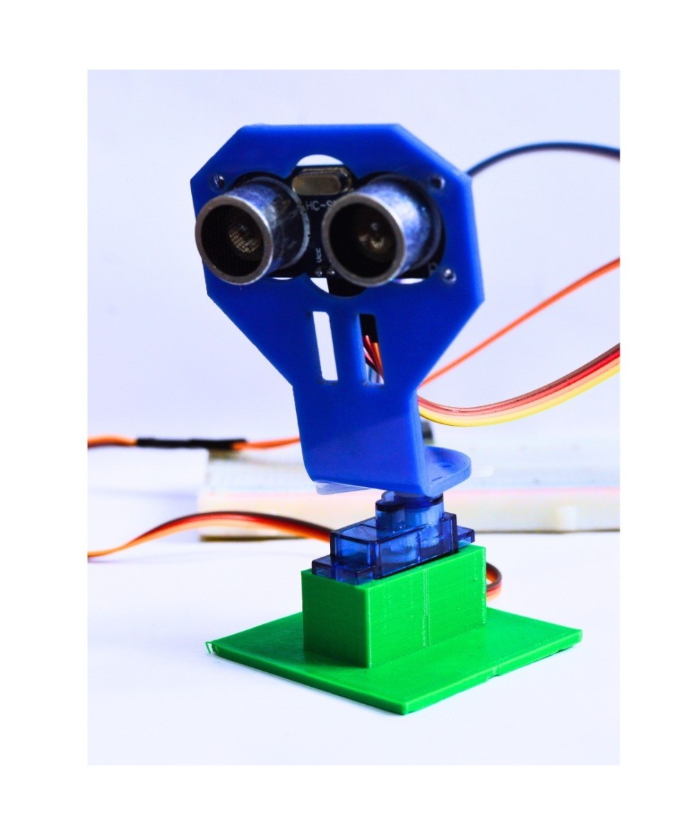 Proyecto Educativo Radar Ultrasonico con Monitor OLED 0.96" (DIY)