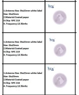 Pegatina redonda NFC NTAG 213-216 13.56Mhz, Regrabable144B - 888B