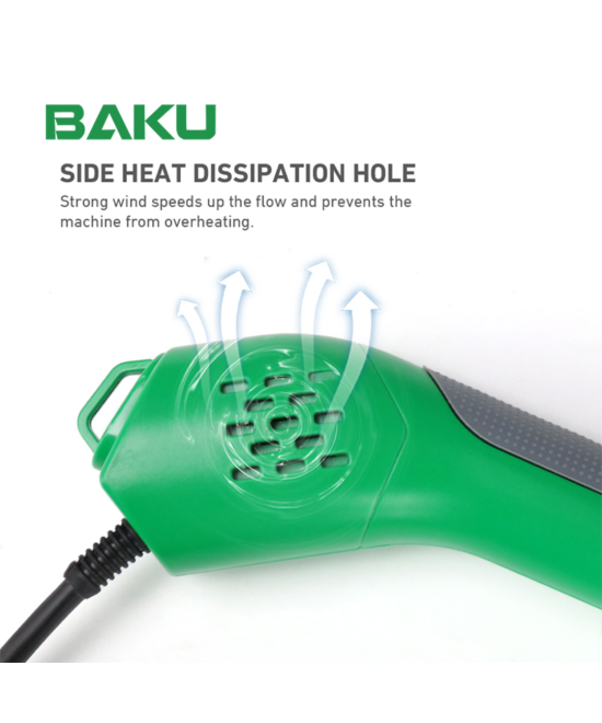 Pistola de calor portatil 650W BK-8034 BAKU