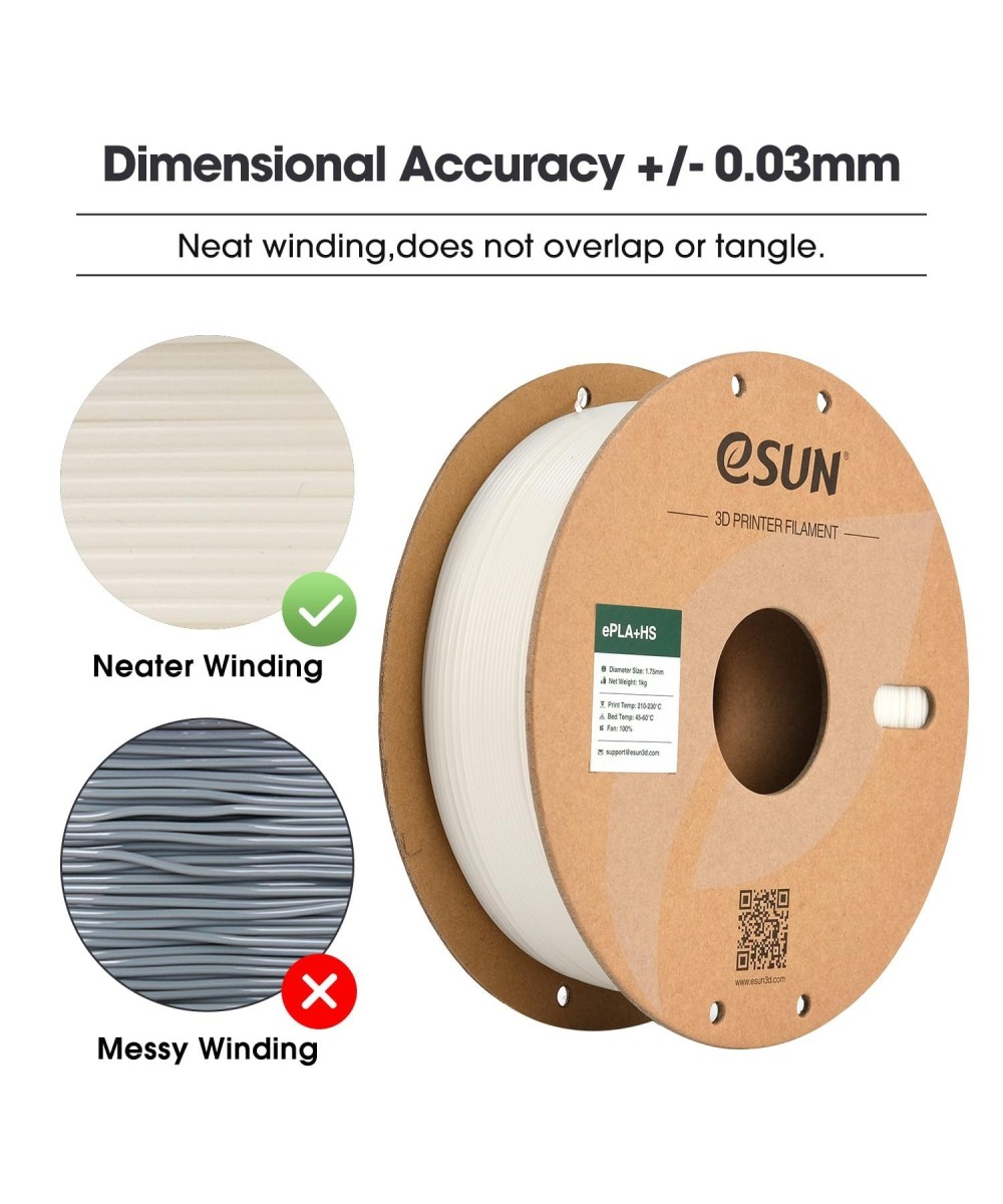 FILAMENTO PLA-HS ESUN 1.75MM 1KG (ALTA VELOCIDAD)