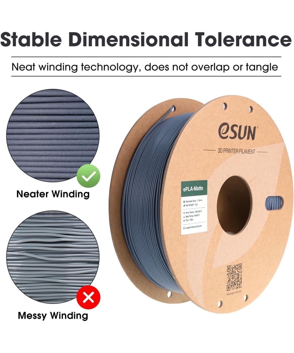 FILAMENTO PLA+ MATTE ESUN 1.75MM 1KG