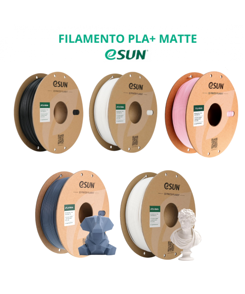 FILAMENTO PLA+ MATTE ESUN 1.75MM 1KG