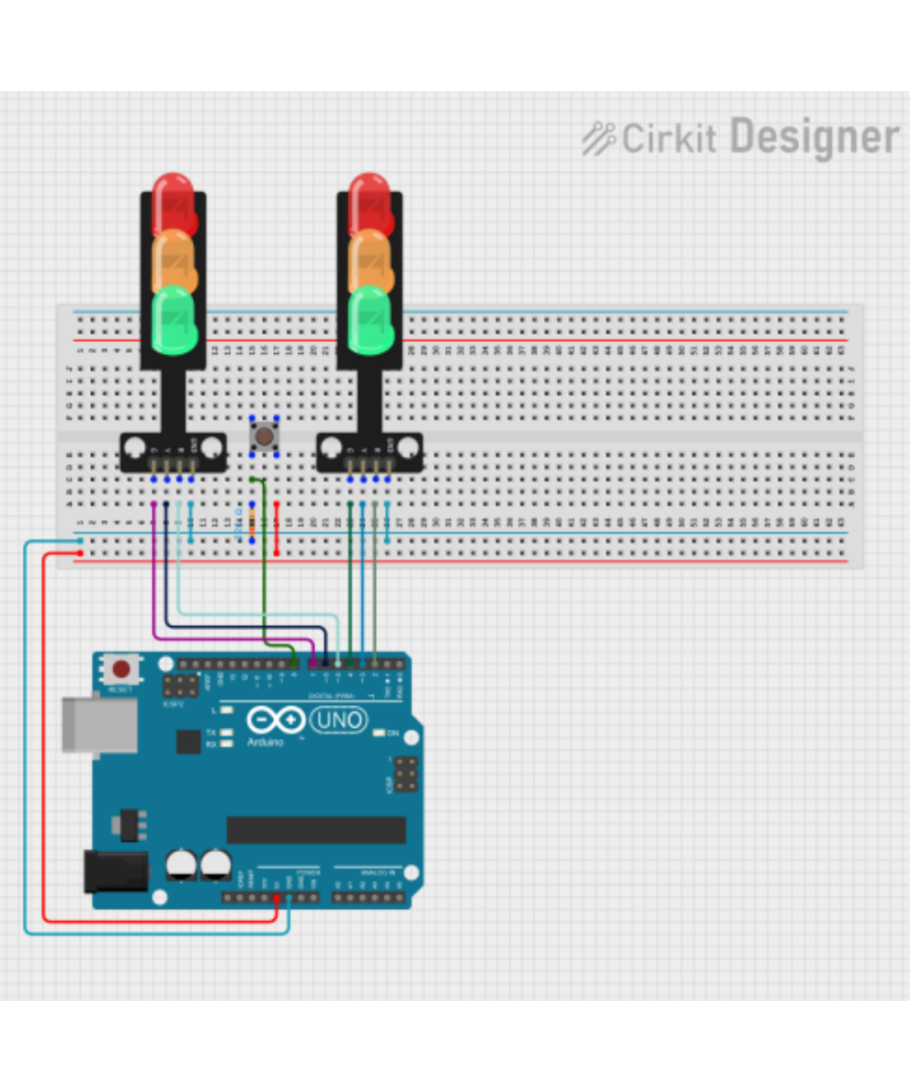 Semaforo Peatonal con Boton de Cruce