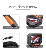 Endoscopio industrial con pantalla P10 1080P 5M