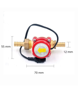 Sensor de flujo de agua HT-30 AC 0-110V 0.2A G3/4 12mm