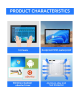 Monitor (pantalla led) industrial de 10'1 pulgadas