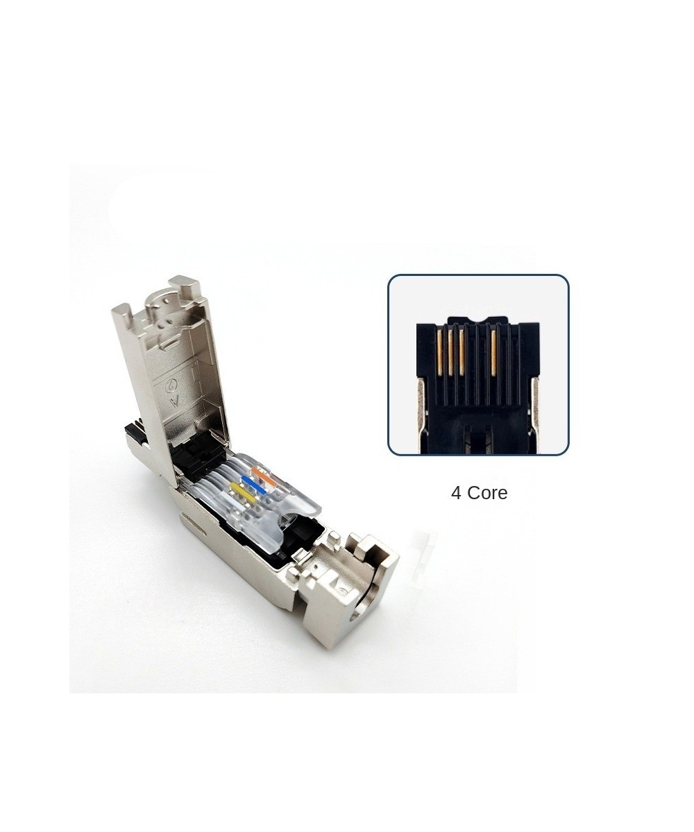 Conector industrial RJ45 4 pines PROFINET Siemens lineal / 90 grados