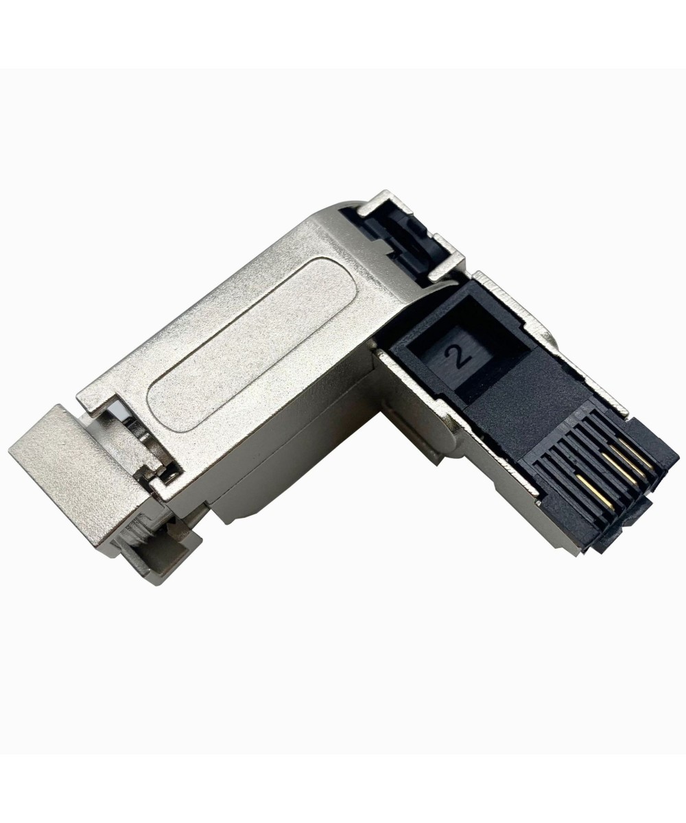 Conector industrial RJ45 4 pines PROFINET Siemens lineal / 90 grados