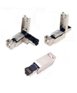 Conector industrial RJ45 4 pines PROFINET Siemens lineal / 90 grados