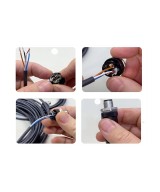 Conector industrial IP67 impermeable tipo aviador de 5 pines M12 macho/hembra 11.98mm