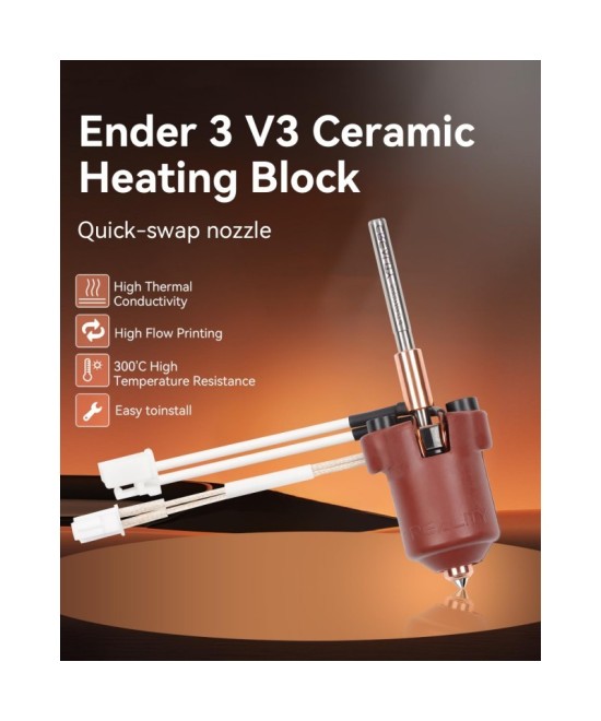 Kit de bloque calefactor ceramico Creality para Ender 3 V3 Plus/3 V3