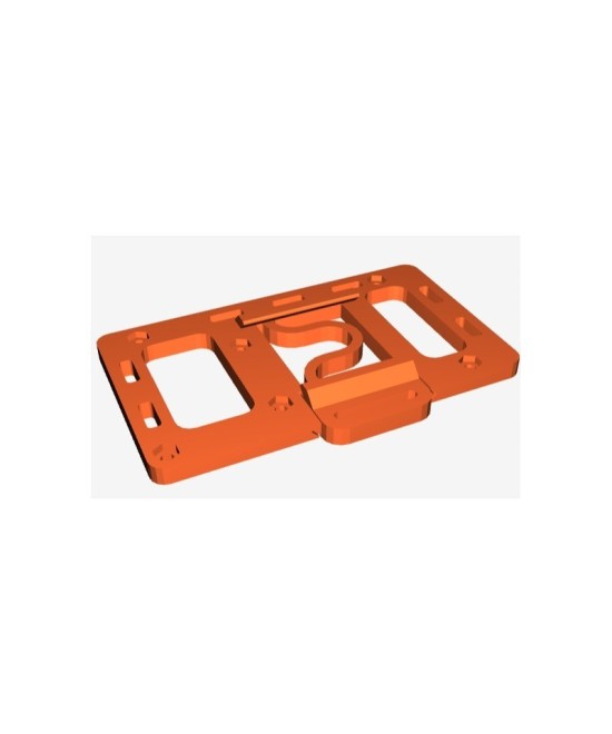 Base impresa para riel DIM Arduino MEGA