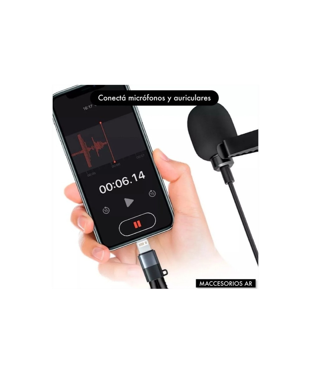 Adaptador de Carga de USB-C a Lightning